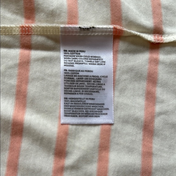 Bundle of LANDS’ END Striped Women Short Sleeve Shirt & Green Waffle Knit Shirt - Picture 8 of 11